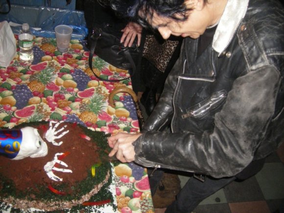 Cut the cake.
