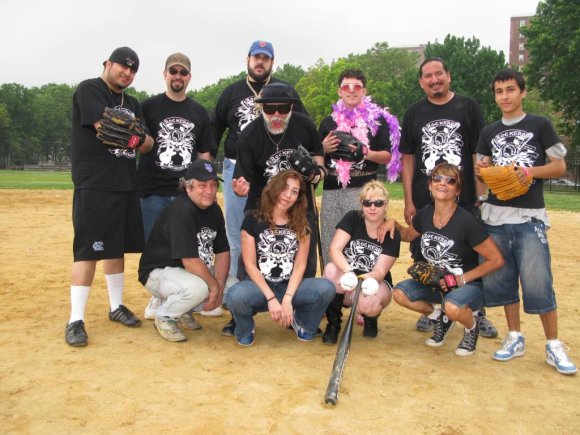 THE ROCKERS:(back) ?,?, BIG RON, Mr.WOOD, JESSE DENTON, ? (front) CRAZY GLENN, EILEEN, TINA, SANDRA
