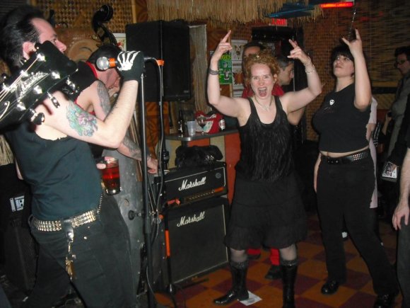 THE "INTOXICATING" NELL and THE MIGHTY AFRODITE enjoying the MORTICIANS.