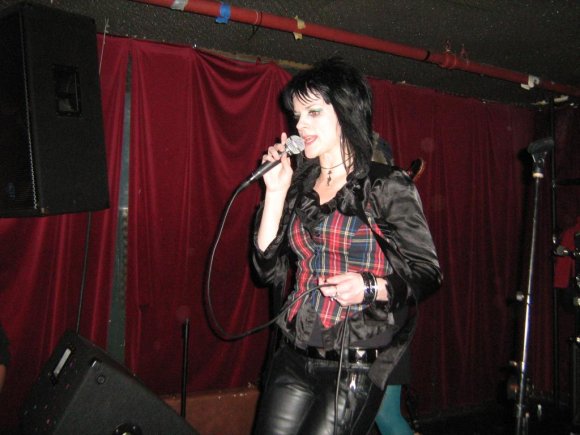 JEN singing away.