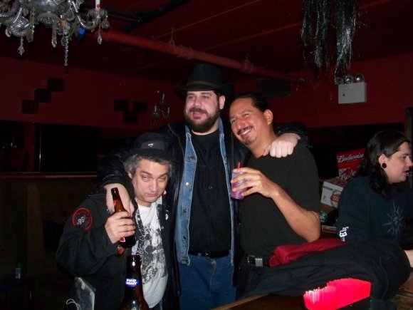 CRAZY GLENN, BIG RON and DENTON drinking up a storm.