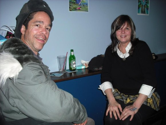 TOM and VICKI "VENUS MOON" (owner of ELLIOT's REVUE and EAST COAST OPERA HOUSE in North Carolina) hanging out during t