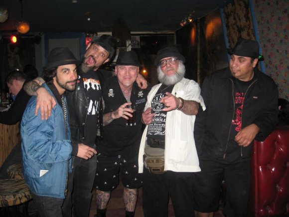JOHN C. (PRETENDO), RUCKUS, DIRK, Mr. WOOD and TURBO goofing around at OTTO's.