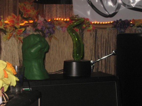 That's a light to the right of the HULK fist!