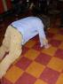 PARANOID LARRY doing his jumping push-ups.