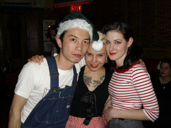 DJ JUNE with KATIE and ALISHA.
