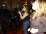 GORILLA toasting the dancing girls, AMBER and JACKIE.