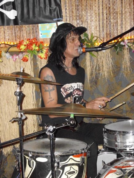 GASS WILD, the Birthday Boy on drums.