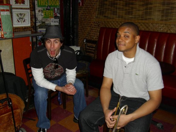 JIMMY & LINWOOD sit out a song.