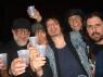 Mr. WOOD, JOFF WILSON, GEORGIE PORFIRIO, GASS WILDE and DAVID McGAULEY toast to JOFF's Birthday!