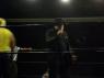 Mr. WOOD calling out scheduled wrestler, MANSLAUGHTER.