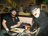BIG RON and Mr. WOOD at the merch table.