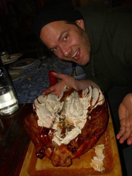 Our host, TODD, with the Turkey!