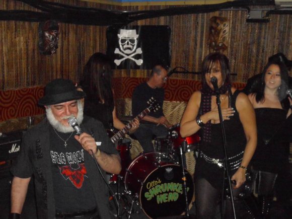 FRANK, after TRISH broke his glasses while "motorboating" him, and DAVA, MIKE and STELLA continue on!