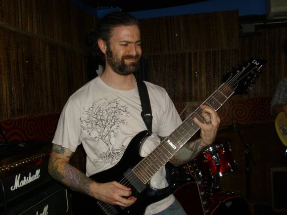 BEN plays an 8 string guitar!