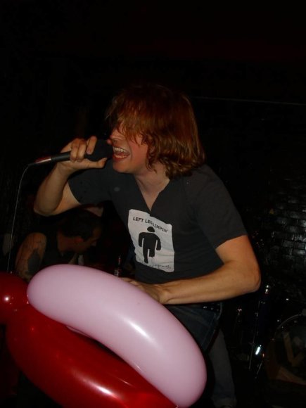 MARK SUX has his hand in the Vagina Balloon!
