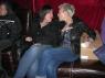 SHARI and JANIS SHAW (THE CRAYOLAS) taking a break before the HUDSON DUSTERS hit the stage.