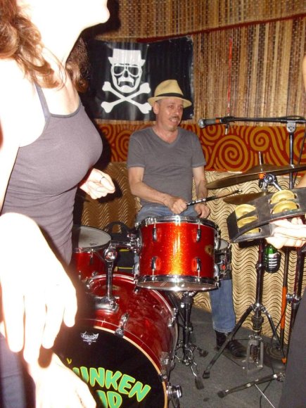 FRANK WOOD & HIS NYC ALL-STARS BAND/MIKE LINN (GRAVEYARD SLUT, BLUE SHADOW DOGS, LOVE PIRATES...)