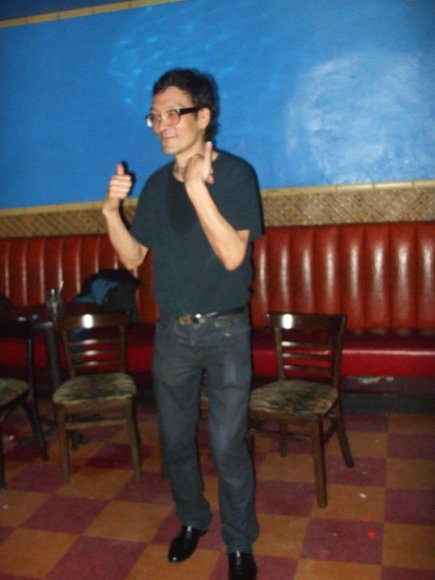 DISCO MIKE PARK dancing away, as usual!