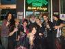 HIRO, JUN, SEIKO, NAOKO, Mr. WOOD, ANZA, NARUMI and BATCH outside OTTO's SHRUNKEN HEAD!