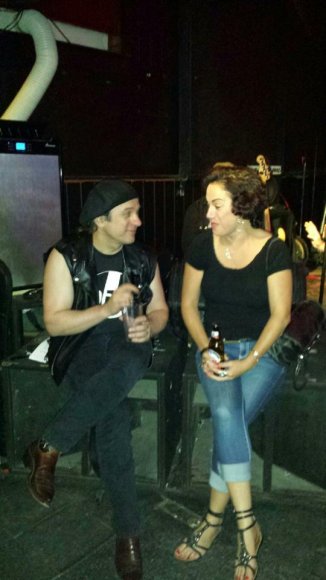 HENRY and CHERYL WILDCAT talk before FRANK and THE ALL-STARS hit the stage!