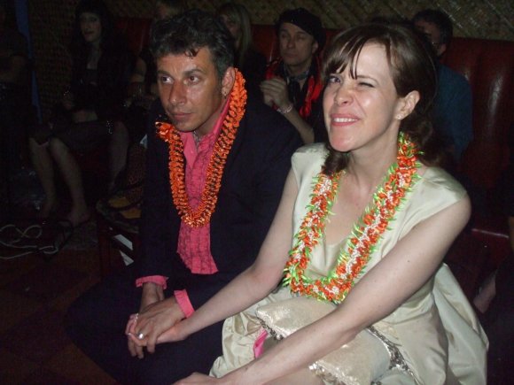 THE NEWLYWEDS - JOHNNY EGGZ and CHRISTA McNAMEE enjoying PUMA's group!