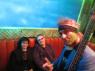 PUMA PERL (Wordsmith) and JOEY KELLY (BUDDY LOVE) watch as ANGELLO Heads for the stage for THE "SOFA KING" WILDE JAM!