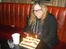 COLLEEN WHITAKER gets ready to blow out the candles on her Birthday Cake!