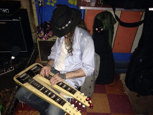 RONNIE moves over to the Lap Steel!