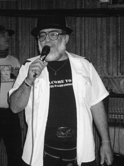 Mr. WOOD introducing BITE as STUY TOWN WILLIE watches in the background!
