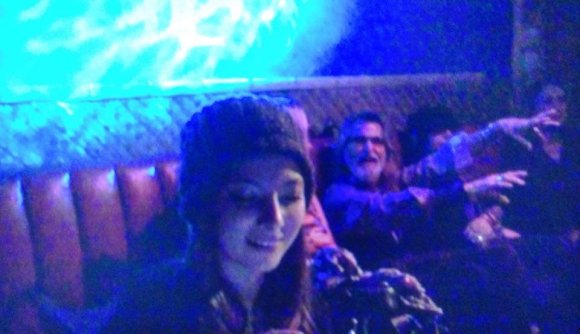 The French Gal, CANELLE, being Photobombed by RICK ECKERLE (RICK & THE REFORMERS, BLACK IRISH and...)!