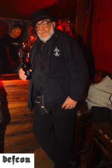 Mr. WOOD relaxing with a brewski at the end of the evening!