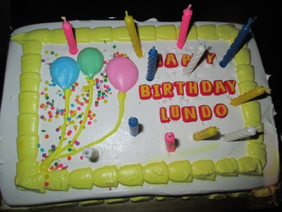 LUNDO's BIRTHDAY CAKE