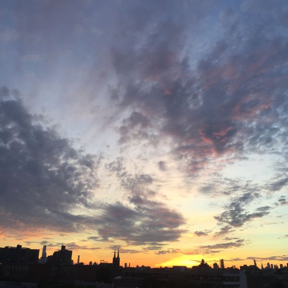Looking West as the Sun starts to set!