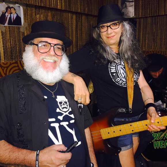 Mr. WOOD, ANNE and KEVIN right before the set!