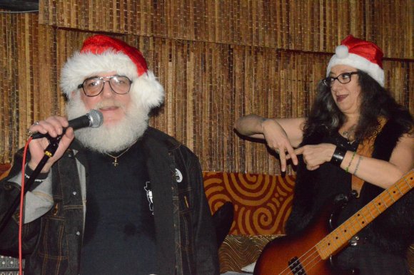 FRANK with ANNE giving the horn section the key!
